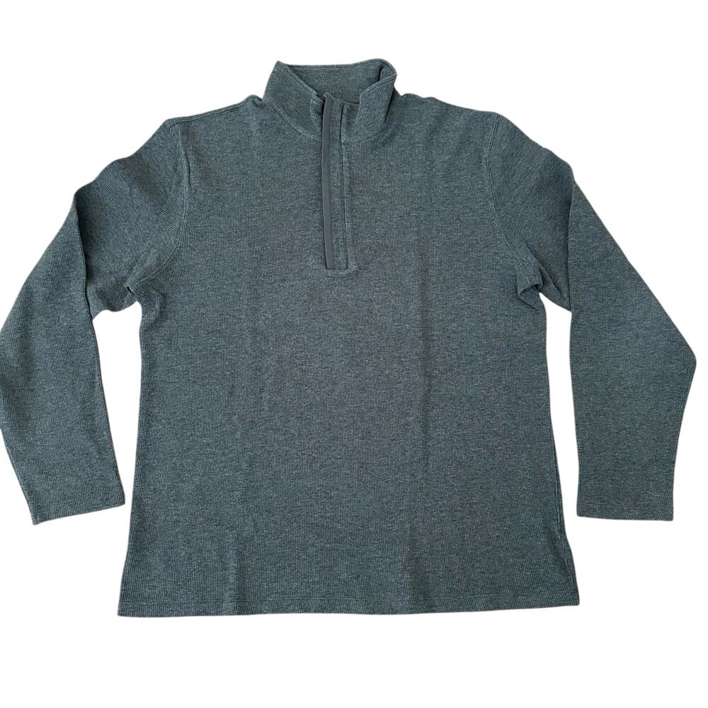 Michael Kors Men Gray Lightweight Quarter Zip Long Sleeves Sweater Size XL - Picture 8 of 8